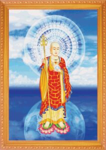 Tranh Phật treo tường in sắc nét, có khung và không khung, phù hợp phòng thờ, phòng khách và không gian tâm linh.