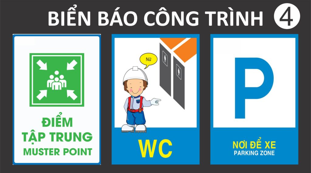 Biển Báo Công Trình Chú Ý Đội Mũ Bảo Hộ